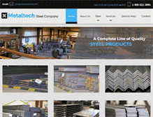 Tablet Screenshot of metaltechsteel.com